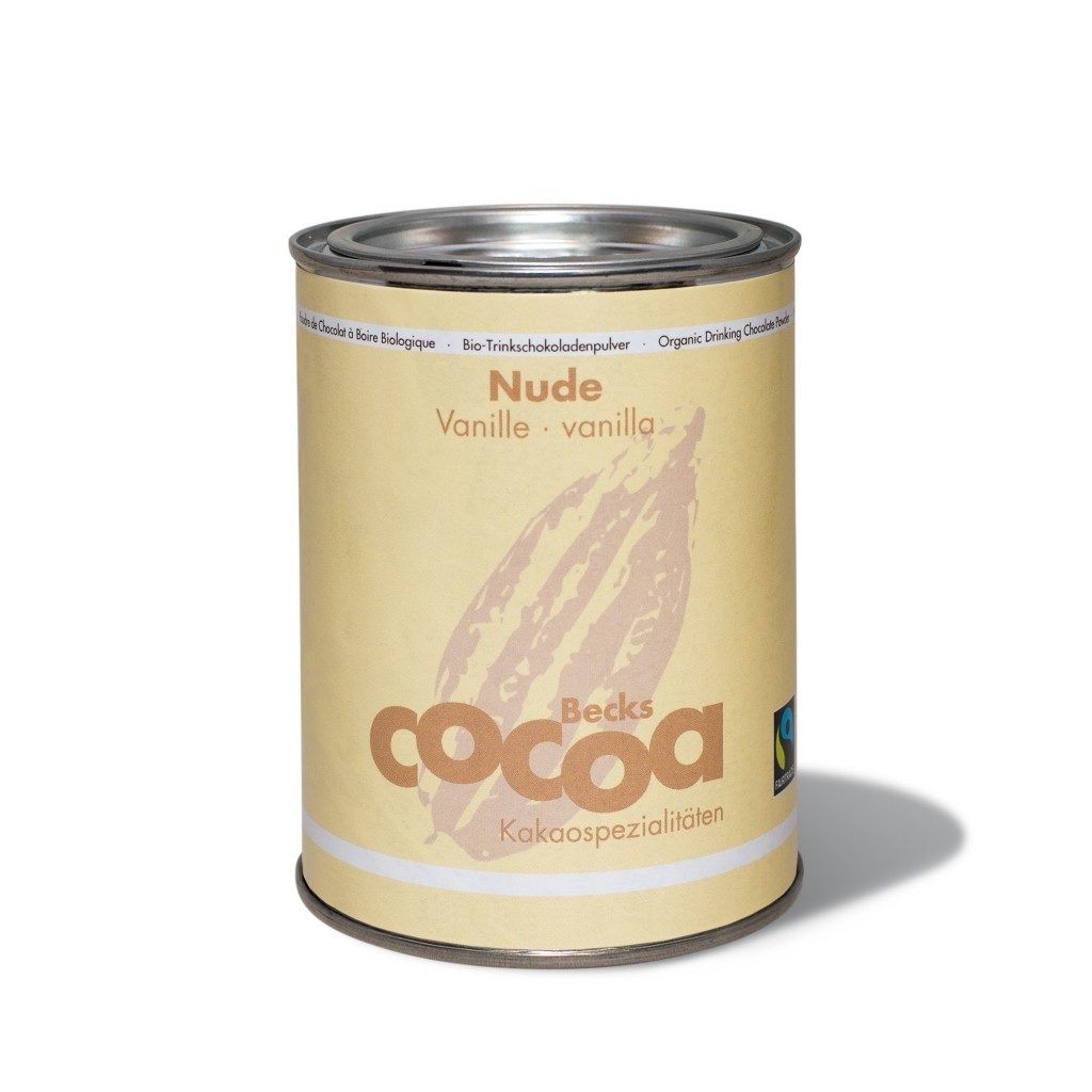 Ekologiškas kakavos gėrimas "Nude" su vanile, 250 g.