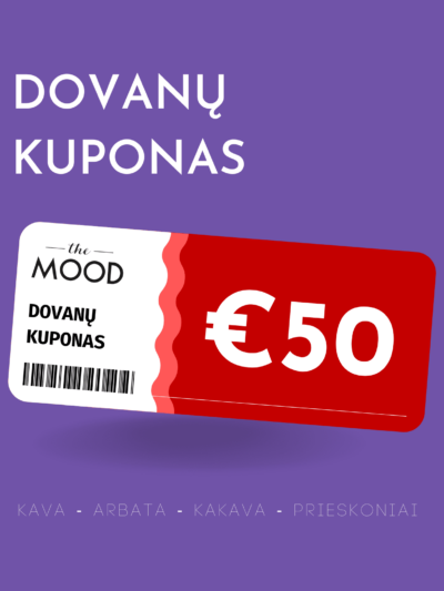 The Mood €50 vertės dovanų kuponas