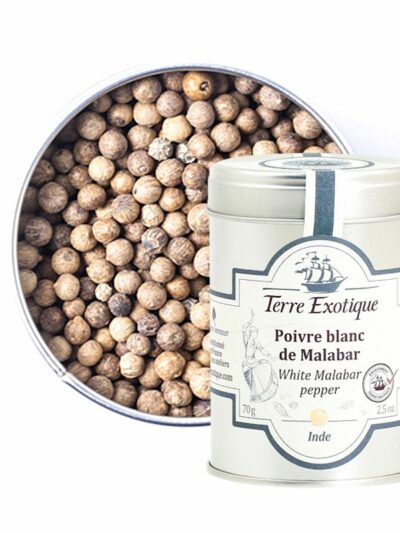 White Malabar Pepper TERRE EXOTIQUE, 70 g.