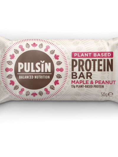 Klevų sirupo ir žemės riešutų proteino batonėlis PULSIN
