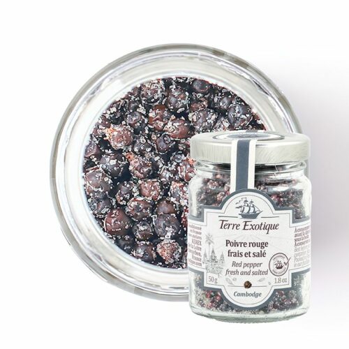 sūdyti raudonieji kampot pipirai