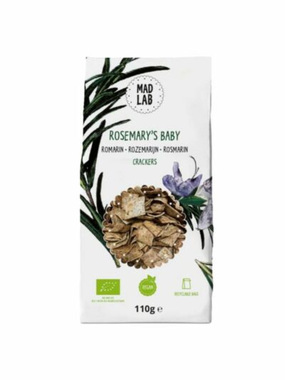 ekologiški veganiški krekeriai su rozmarinais The Mood