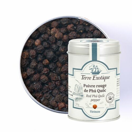 Raudonieji Phu Quoc pipirai TERRE EXOTIQUE, 50 g skardinė – The Mood