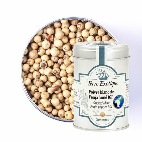 Rūkyti baltieji Penja pipirai TERRE EXOTIQUE, 50 g skardinė – The Mood