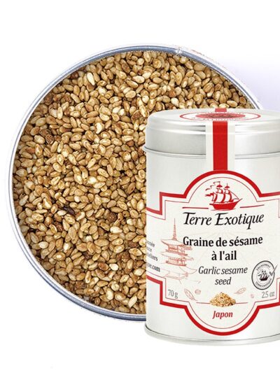Sezamų sėklos su česnaku TERRE EXOTIQUE, 70 g